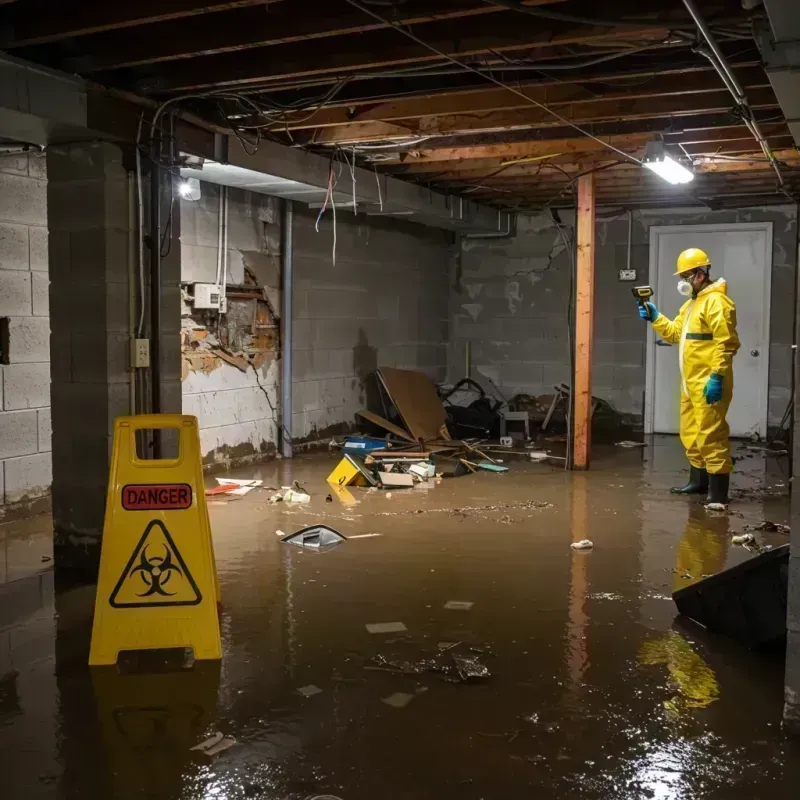 Flooded Basement Electrical Hazard in Rogersville, MO Property